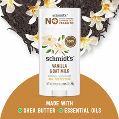 Schmidt's Vanilla Oat Milk deodorant texture absorbs quickly without greasiness.