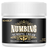 SCHOELIF extra strength numbing cream in unscented tube close-up showing compact relief option