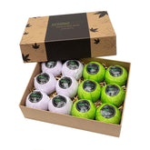 Schone Body hemp bath bomb dissolving in tub with lavender mint aroma.