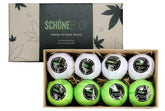 Schone Body 8-pack hemp bath bombs for at-home spa relaxation.