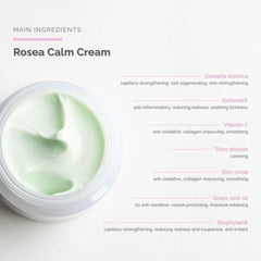 Schrammek Rosea Calm Cream applied to reddened areas to soothe redness
