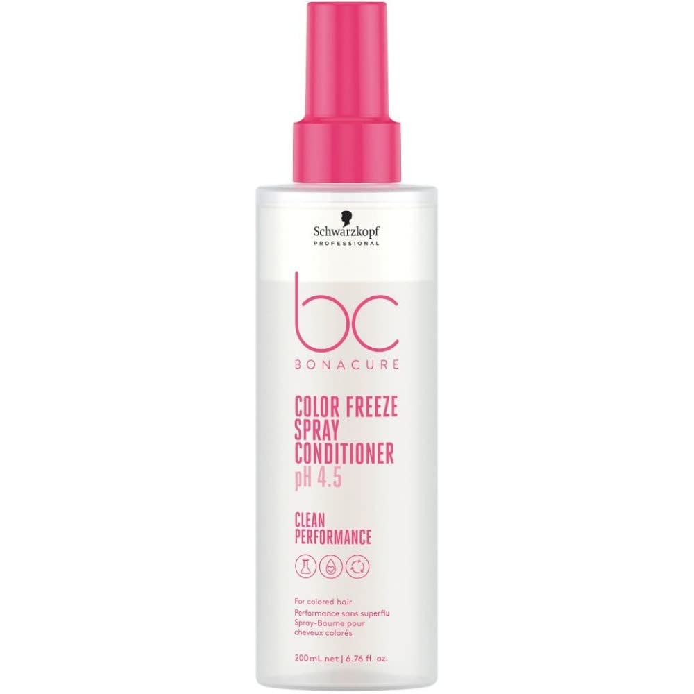 Schwarzkopf BC Bonacure Color Freeze spray bottle keeps color vibrant and frizz-free