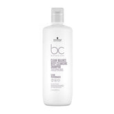 Schwarzkopf Bonacure bottle demonstrates deep cleansing for all hair types.