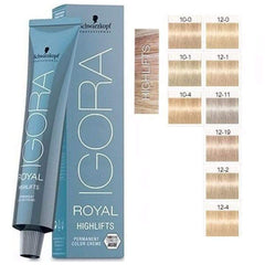 Schwarzkopf Igora Royal highlift color creme with Fibreplex protection for vibrant blondes