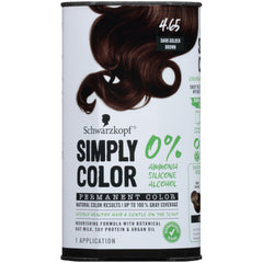 Schwarzkopf Simply Color color cream 4-65 dark golden brown for vibrant, even coverage.