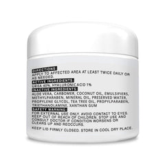 Tea Tree Oil application close-up showing soothing antimicrobial benefits.