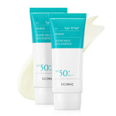 SCINIC Enjoy Super Mild Sun Essence 2 Set bottle front view, lightweight hydration with non-greasy UV protection.