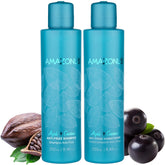 Scotch-Brite Amazonliss shampoo bottle showing smoothing and moisture for daily care.