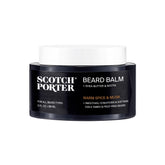 The Scotch Porter Conditioning Beard Balm jar ready for easy beard conditioning and shine.
