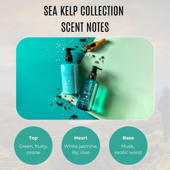 Texture close-up of Scottish Fine Soaps Sea Kelp Hand Lotion highlighting smooth non-greasy feel