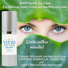 Script Essentials VIVID Eye Cream packaging, premium look with travel-friendly box.