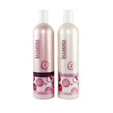 Scruples Biotin Onion Shampoo bottle showcases cleansing and scalp support for fuller-looking hair.