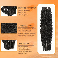 Sdferlin Burmese curly bundles 20 inch long for voluminous, flexible styling options.