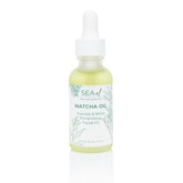 Sea-El Matcha Face Oil bottle front showing vegan hydration for all skin types