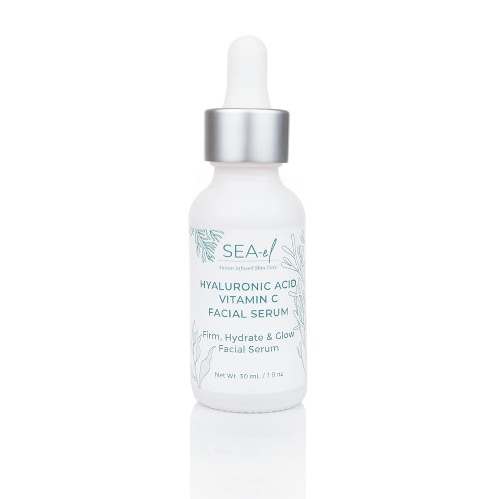 Sea-El Hyaluronic Acid Serum Drops bottle delivers radiant hydration for daily glow.