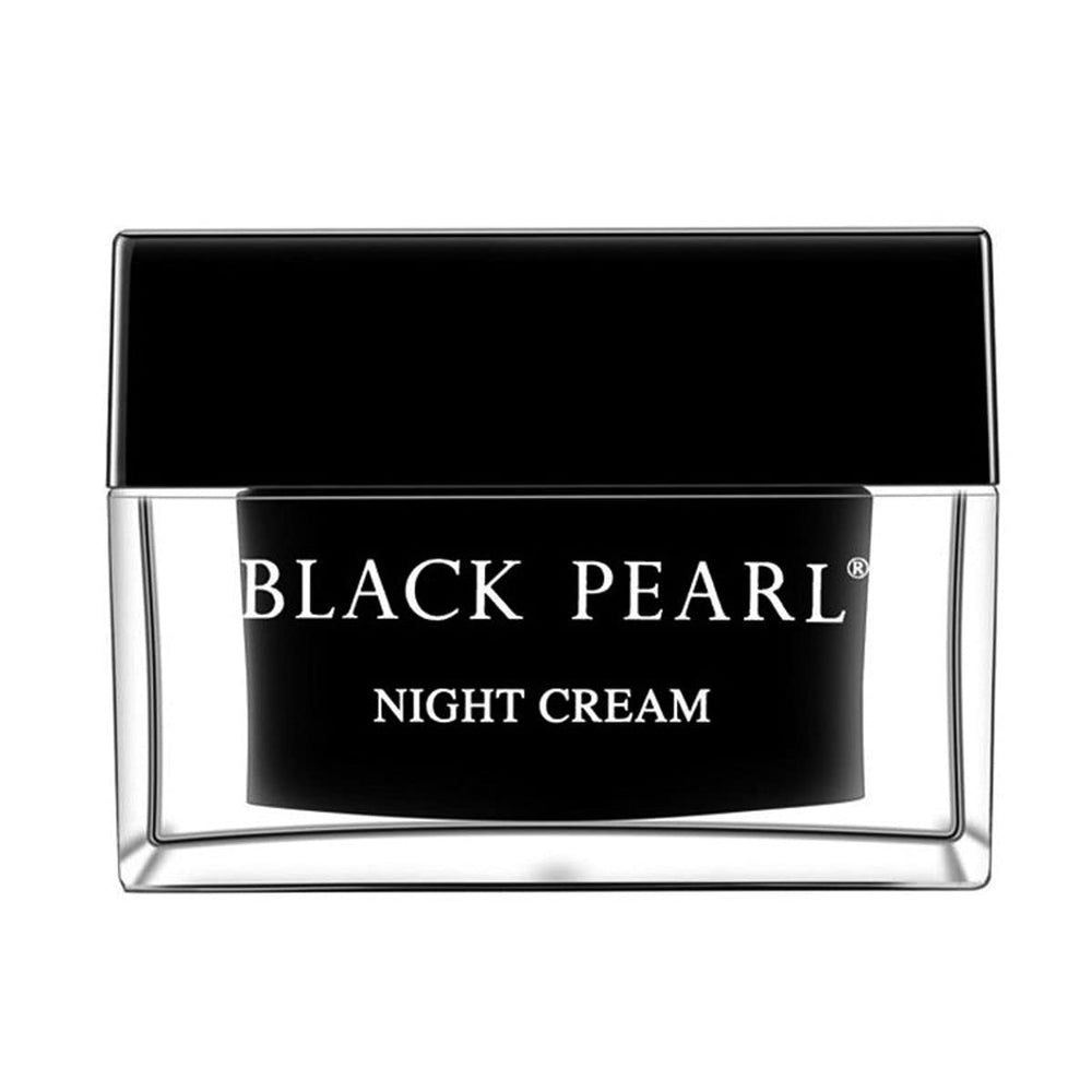 Sea of Spa Black Pearl Night Cream jar close-up showing pearl-infused moisture for overnight hydration