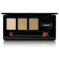 Seaboll 3-color blend palette demonstrating natural hairline match.