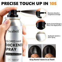 Seaboll dark brown shade application spray for seamless root blending