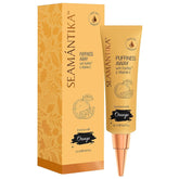 SEAMANTIKA Puffiness Away Eye Cream packaging—sleek jar that signals quick under-eye refresh