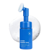 Seapuri Bubble Tonic bottle and foam, cooling cleanse for oily roots