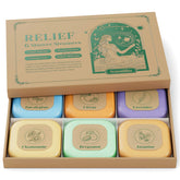 SeasonBliss 6-pack shower steamers in gift box for premium self-care moments.