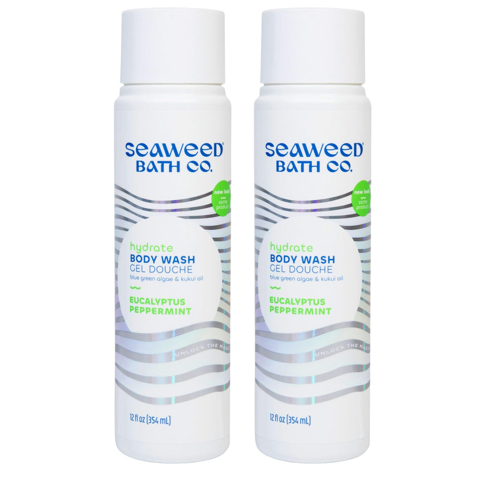Seaweed Bath Co. Hydrate bottle with eucalyptus peppermint refreshes the skin