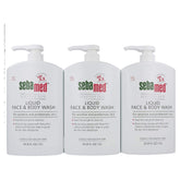 SEBAMED liquid face and body wash bottle front view for daily cleansing