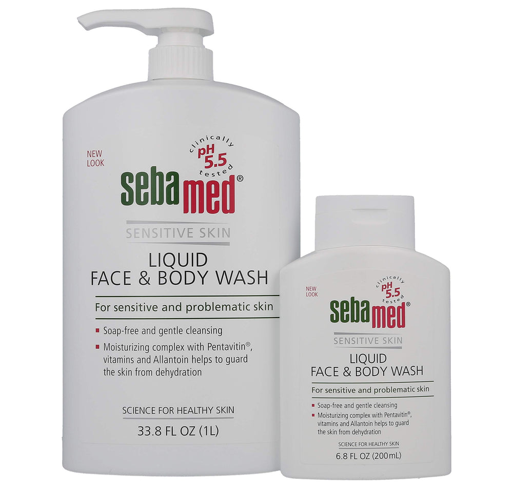 SEBAMED Liquid Face & Body Wash bottle for gentle face and body cleansing