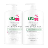 SEBAMED paraben-free wash bottle front for sensitive skin, gentle cleansing