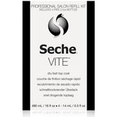Seche Vite top coat bottle with crystal-clear gloss for a long-lasting mani.