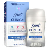 Secret Clinical Strength bottle front view with invisible solid formula for daily protection