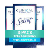 Secret Clinical Strength Soft Solid application demonstrates smooth glide for day-to-day protection.