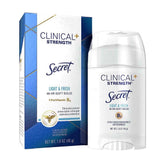 Secret Clinical Strength Soft Solid bottle close-up showing lasting freshness.