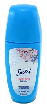 Secret Powder Fresh roll-on bottle for smooth glide and all-day dryness.