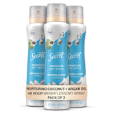 Secret Dry Spray bottle with weightless protection