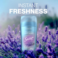 Secret Fresh pH-balancing minerals support skin balance and odor control.