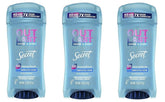 Secret Outlast clear gel 3-pack packaging shows long-lasting odor protection for everyday wear.