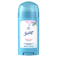 Secret Powder Fresh Invisible Solid antiperspirant, front view, invisible on fabric and skin comfortable.
