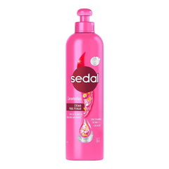 Sedal S.O.S. Ceramides bottle side view for smooth, frizz-control styling.