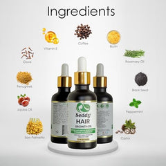 Seddy hair growth oil dropper top for precise scalp application