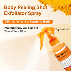 Seeye Kojic Acid Turmeric Spray mist ready for application on damp skin.