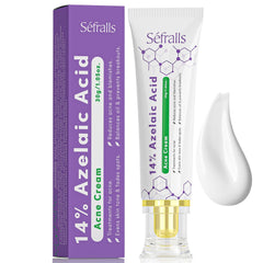 Sefralls azelaic acid cream packaging close-up showing premium redness relief.
