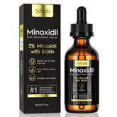 Sefralls minoxidil serum bottle shown for targeted hair regrowth.