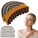 SEINGTOOM Lymphatic Contour Face Brush angle view aids precise lymphatic massage