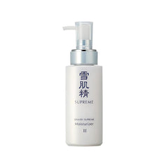 SEKKISEI Supreme Moisturizer bottle close-up showing silky hydration
