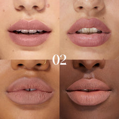 SELESTIA BEAUTY Oral Fixation lip liner swatches show five natural shades for versatile looks.