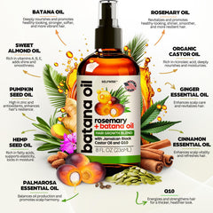 Close-up of Batana Oil on dry hair showing enhanced shine and smoother ends.