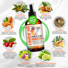 SELFWISE Organic Castor Oil Eye Area refreshes with gentle care.