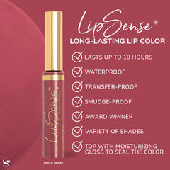 LipSense finishes matte, shimmer, and frost for customization