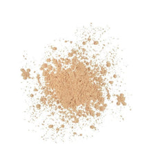 Senegence loose setting powder texture captures airy, soft-focus finish on skin.